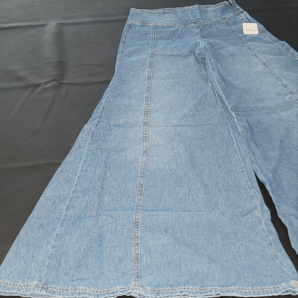 🔥Size25&27🔥Free People Super Wide Leg Jeans - Picture 7 of 11
